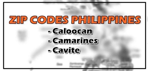 Cavite ZIP Codes (Philippines) .
